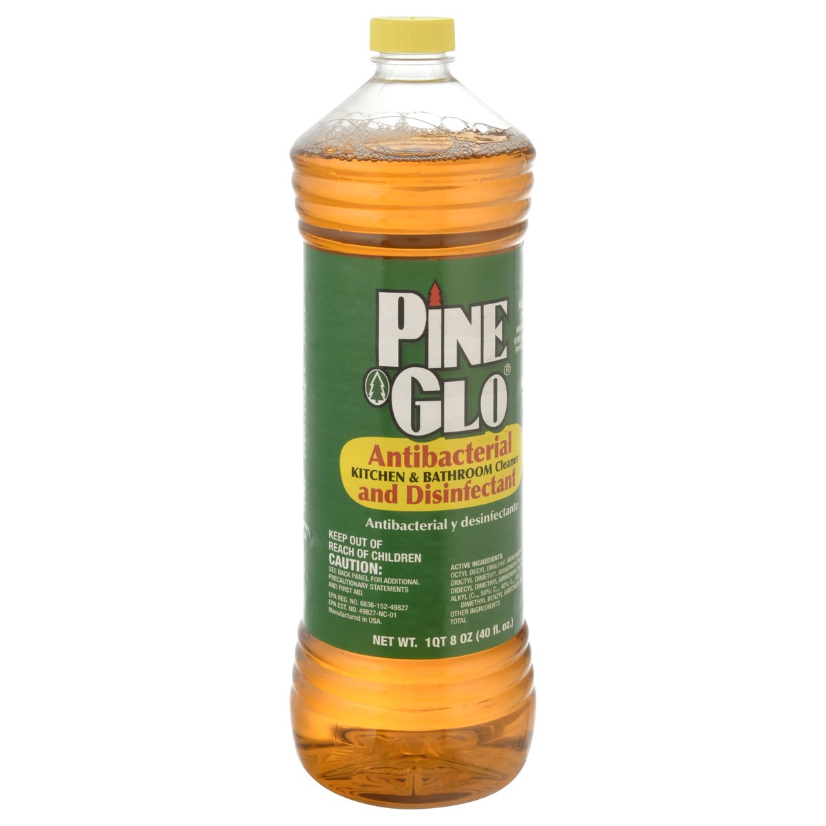 slide 3 of 10, Pine Glo Antibacterial & Disinfectant Kitchen & Bathroom Cleaner 40 fl oz, 40 fl oz