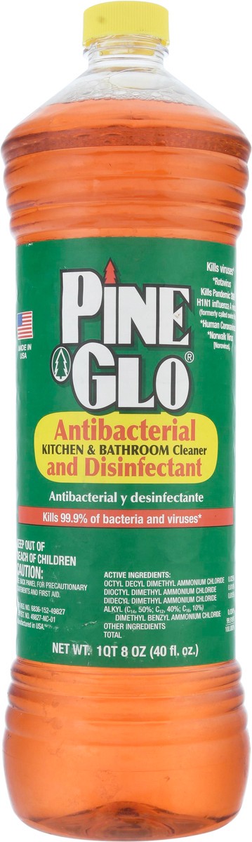 slide 1 of 10, Pine Glo Antibacterial & Disinfectant Kitchen & Bathroom Cleaner 40 fl oz, 40 fl oz