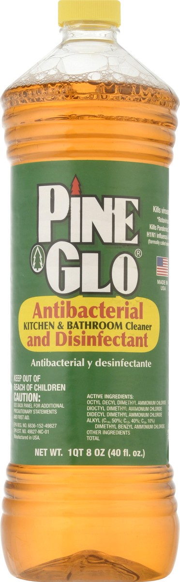 slide 10 of 10, Pine Glo Antibacterial & Disinfectant Kitchen & Bathroom Cleaner 40 fl oz, 40 fl oz