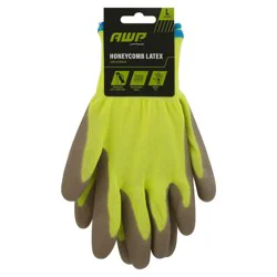 AWP Honeycomb Latex Work Gloves, L