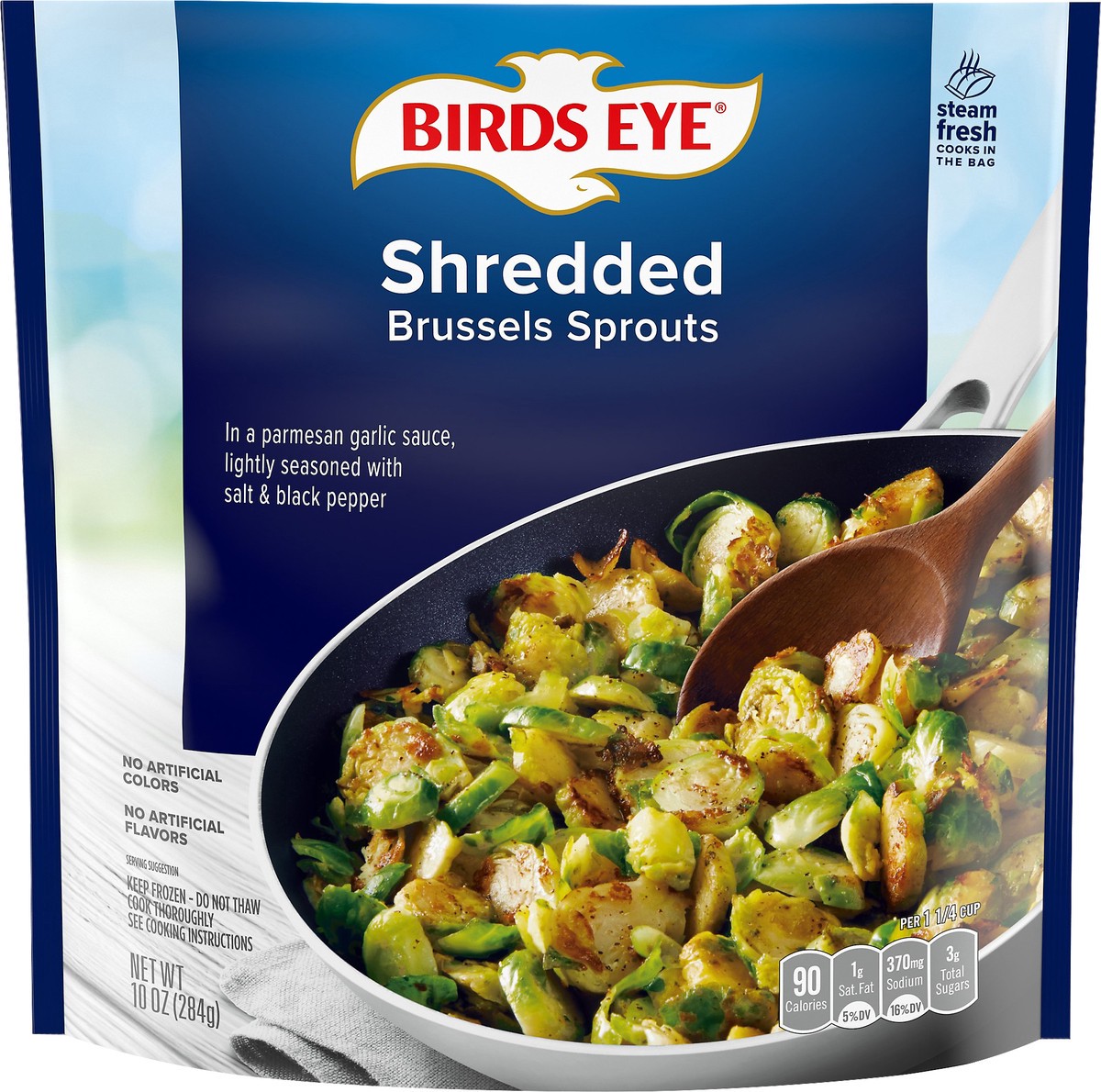 slide 9 of 10, Birds Eye Shredded Frozen Brussel Sprouts in Garlic Sauce, 10 oz