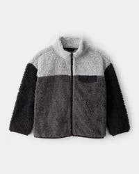 Carter's Boys Long-Sleeve Zip-Up Jacket - Grey/Black Grey/Black 5