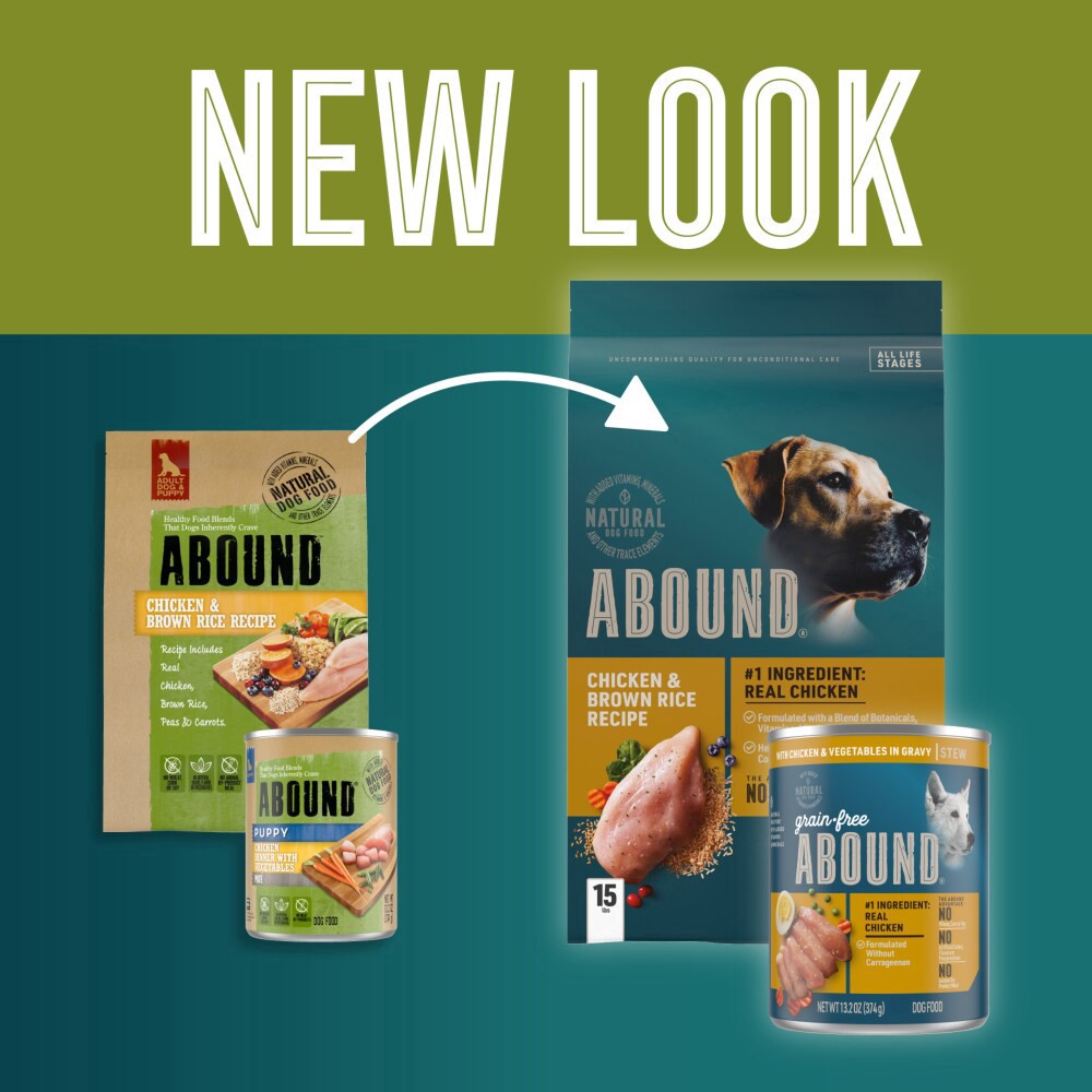 slide 4 of 6, Abound Lamb & Brown Rice Recipe With Avocado Dry Dog Food, 15 lb