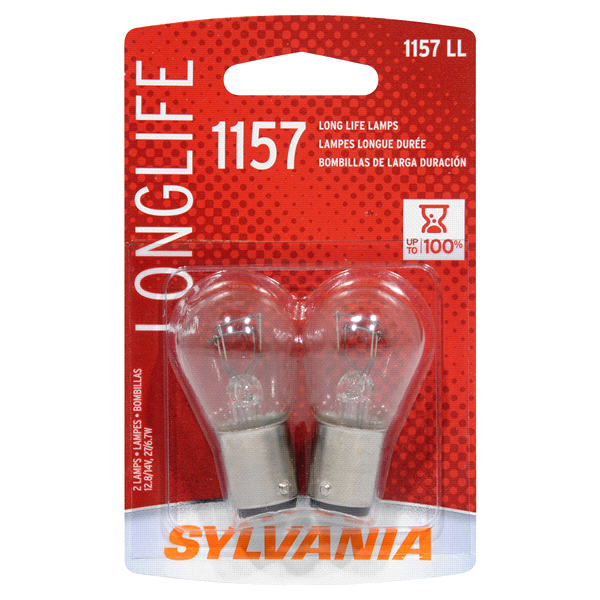 slide 1 of 6, Sylvania Long Life Mini (Contains 2 Bulbs), 1157LL, 2 ct