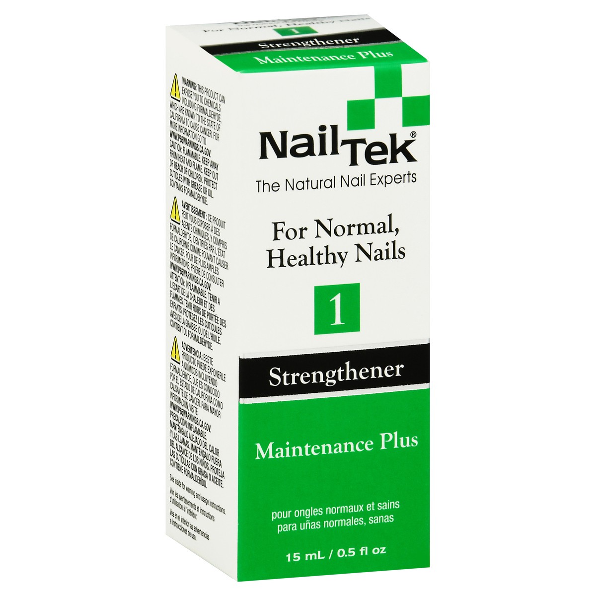 slide 4 of 9, Nail Tek Maintenance Plus 1 for Strong Healthy Nails Nail Strengthener, 0.5 fl oz