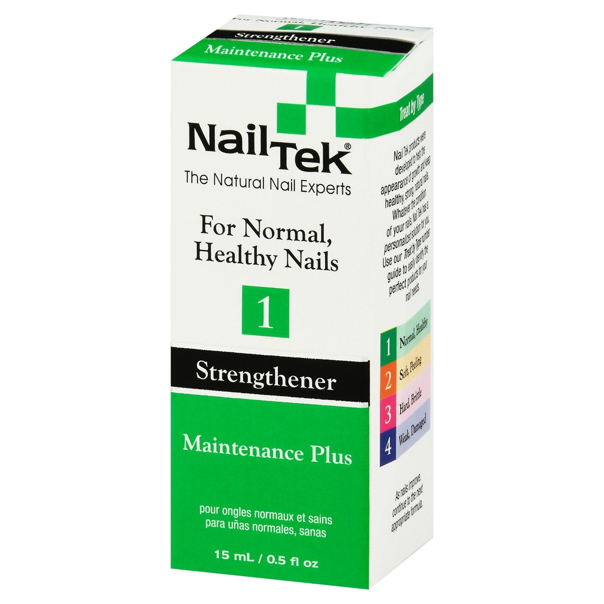 slide 6 of 9, Nail Tek Maintenance Plus 1 for Strong Healthy Nails Nail Strengthener, 0.5 fl oz