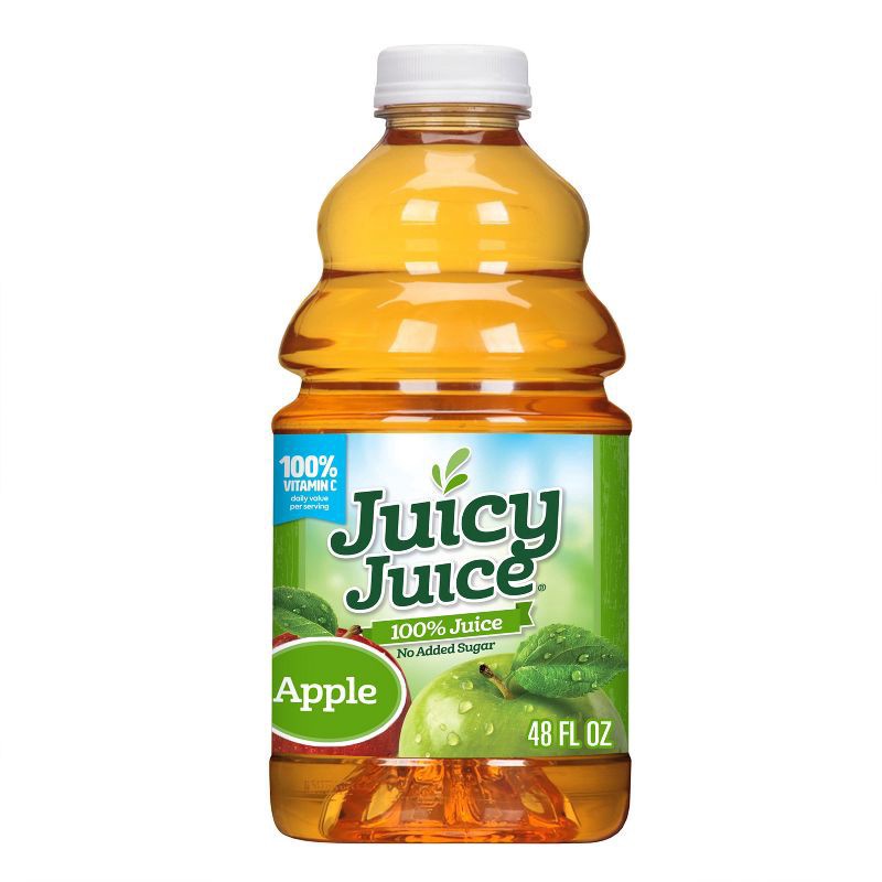 slide 1 of 6, Juicy Juice 100% Juice, Apple, 48 FL OZ Bottle, 48 fl oz