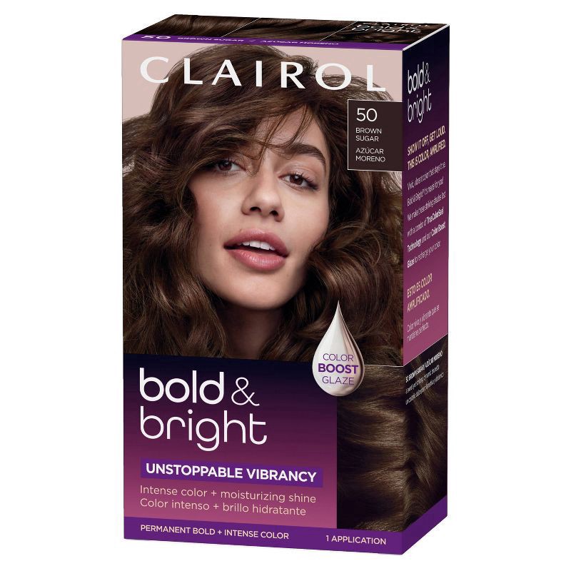 slide 4 of 10, Clairol Bold & Bright 50 Brown Sugar, 1 ct