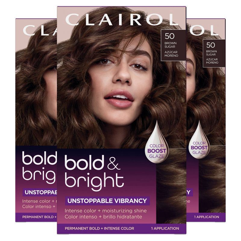 slide 7 of 10, Clairol Bold & Bright 50 Brown Sugar, 1 ct