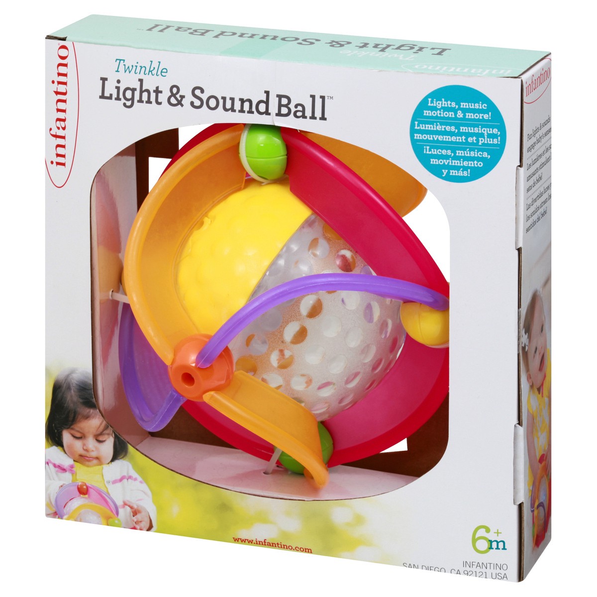 slide 4 of 11, Infantino Light & Sound Ball 1 ea, 1 ct