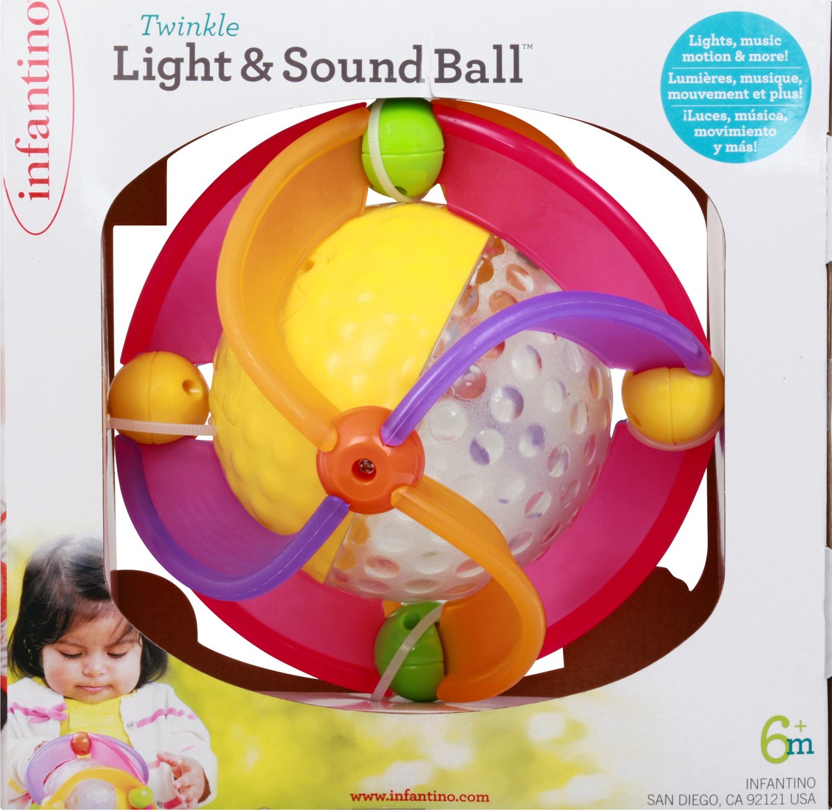 slide 5 of 11, Infantino Light & Sound Ball 1 ea, 1 ct