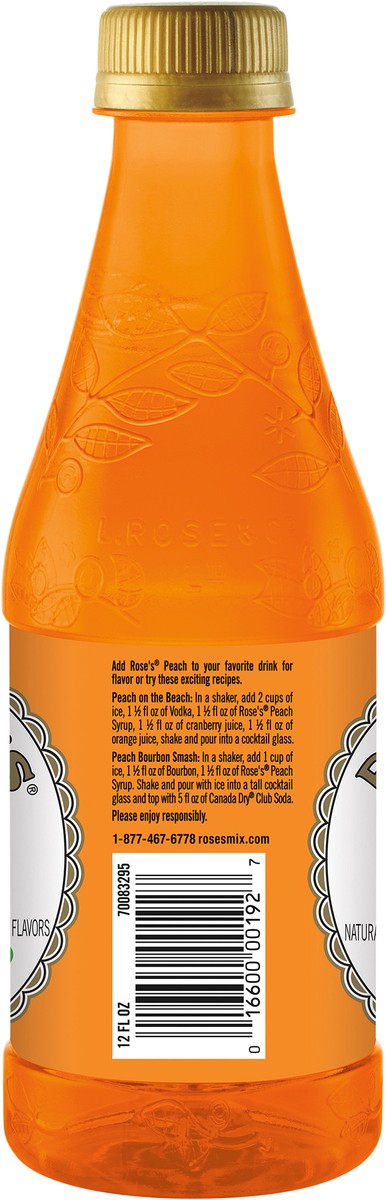 slide 7 of 12, Rose's Peach Simple Syrup Mixer- 12 fl oz, 12 fl oz
