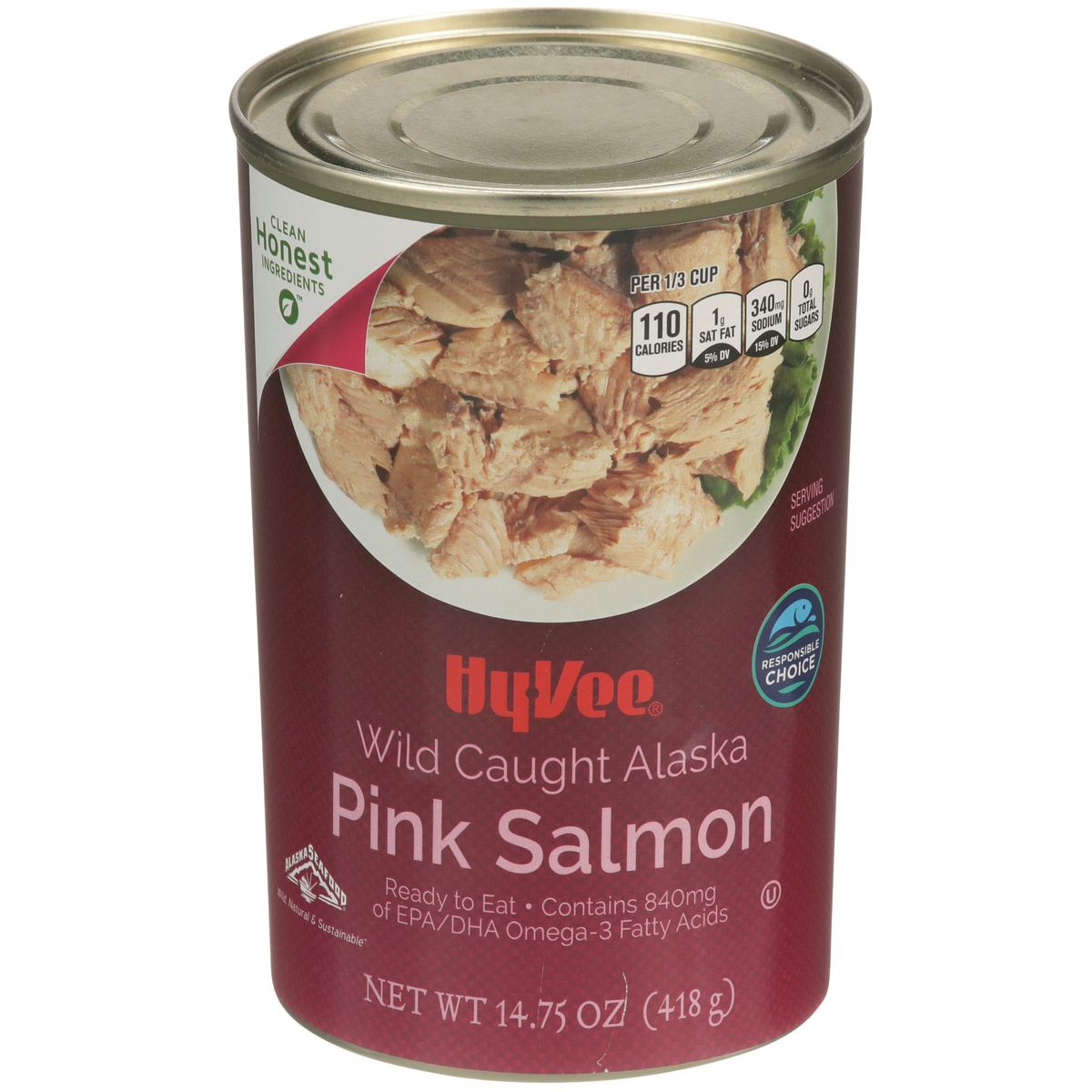 slide 1 of 1, Hy-vee Alaska Pink Salmon - 14.75 oz, 14.75 oz