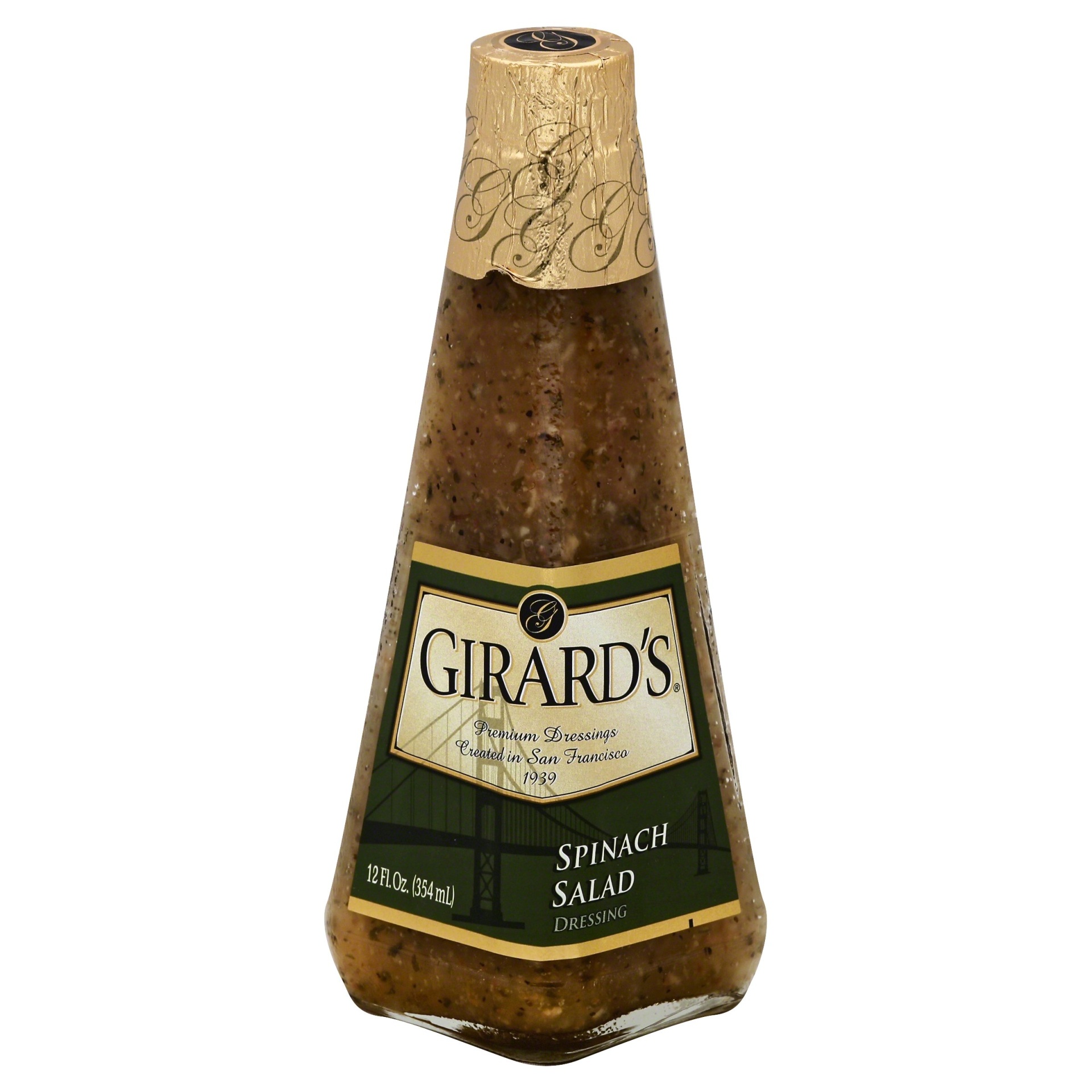 slide 1 of 8, Girard's Spinach Salad Dressing, 12 fl oz