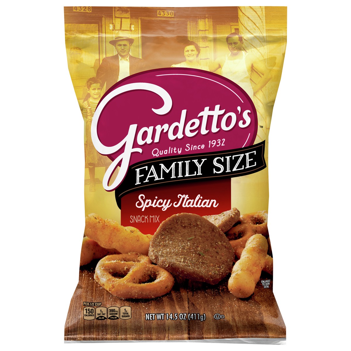 slide 2 of 13, Gardetto's Snack Party Mix, Spicy Italian, Family Size Bag Pub Mix, 14.5 oz, 14.5 oz