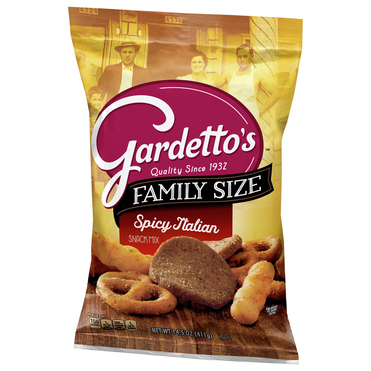 slide 3 of 13, Gardetto's Snack Party Mix, Spicy Italian, Family Size Bag Pub Mix, 14.5 oz, 14.5 oz