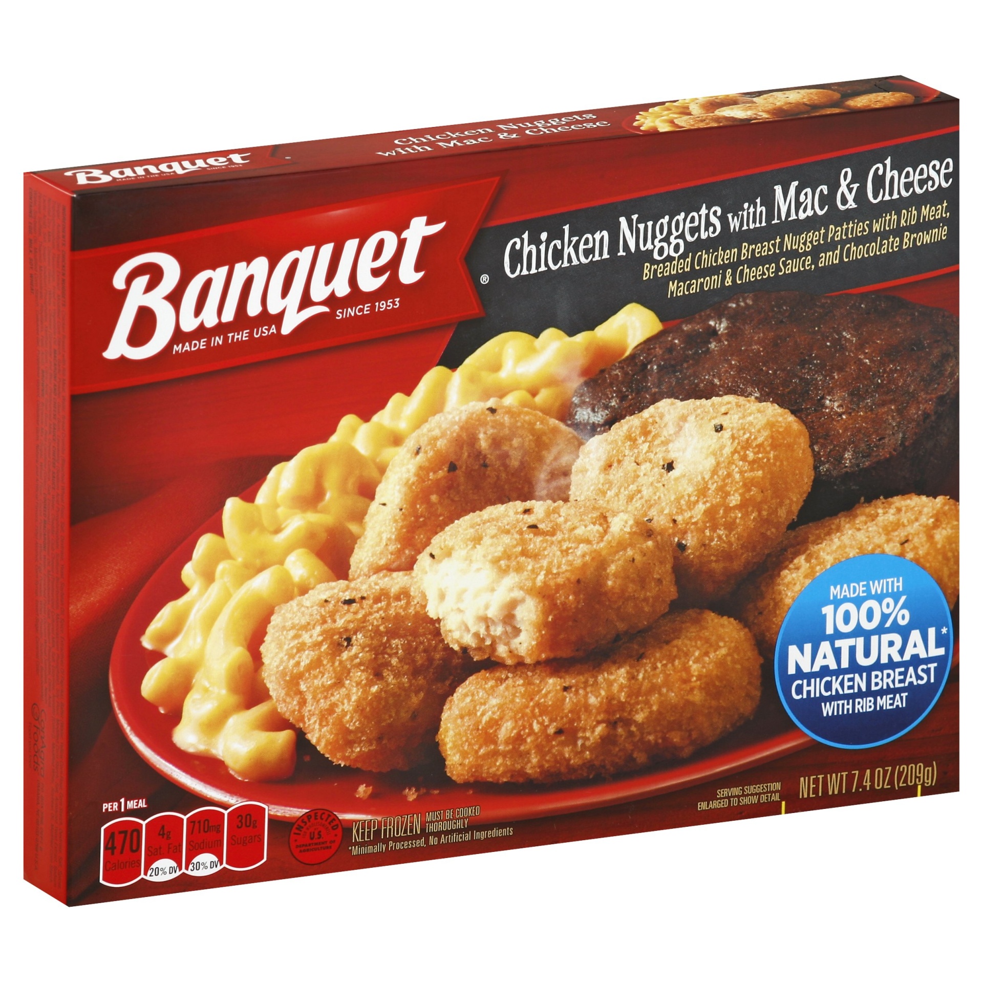 Banquet Chicken Nugget With Mac Cheese 7.4 oz | Shipt