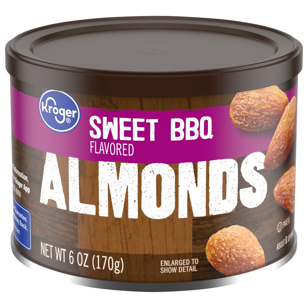 slide 2 of 4, Kroger Bbq Almonds, 6 oz