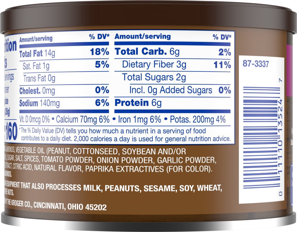 slide 3 of 4, Kroger Bbq Almonds, 6 oz