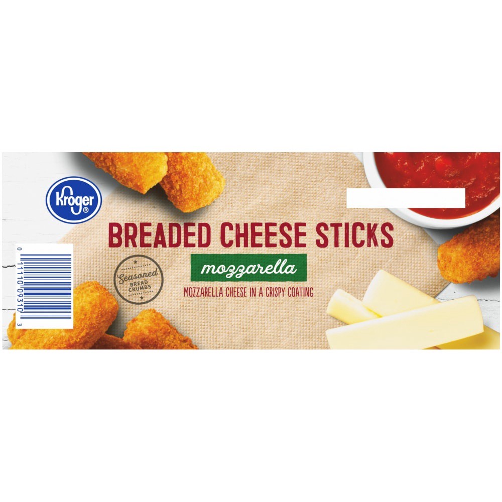 slide 3 of 6, Kroger Breaded Mozzarella Cheese Sticks, 68 oz