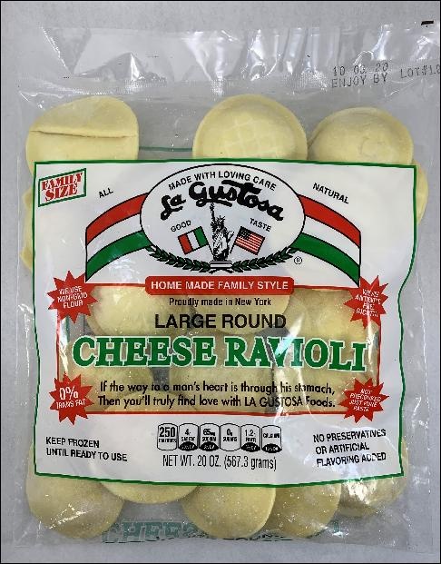 slide 1 of 1, La Gustosa Ravioli - Cheese, 20 oz