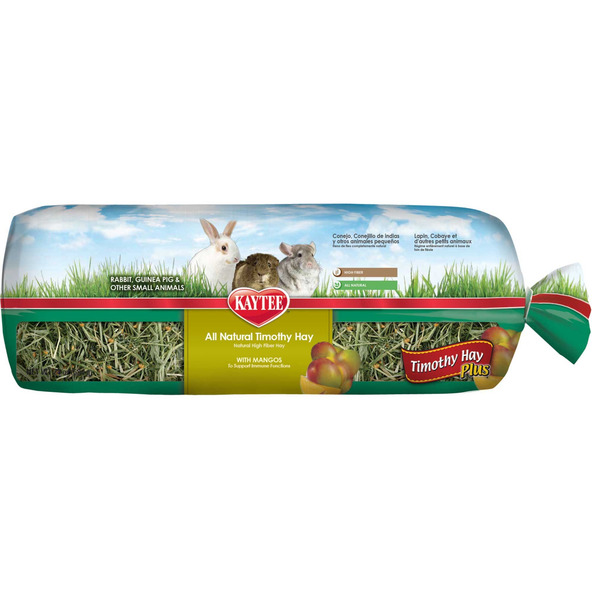 slide 1 of 1, Kaytee Timothy Hay Plus With Mango For Rabbits & Small Animals, 24 oz