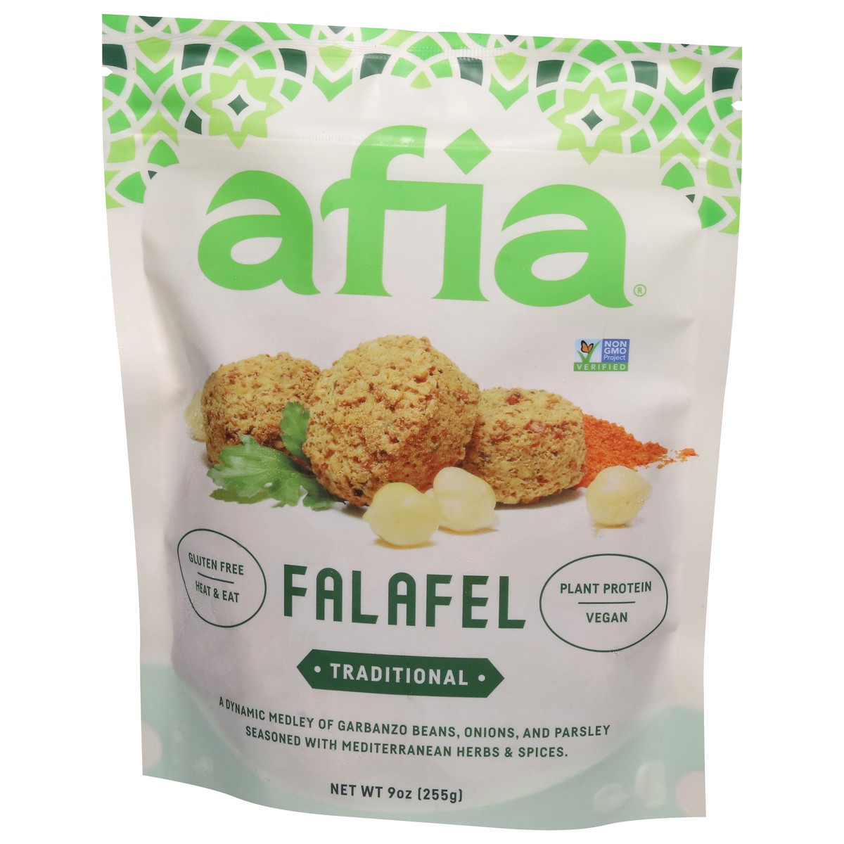 slide 3 of 9, Afia Traditional Falafel 9 oz, 9 oz