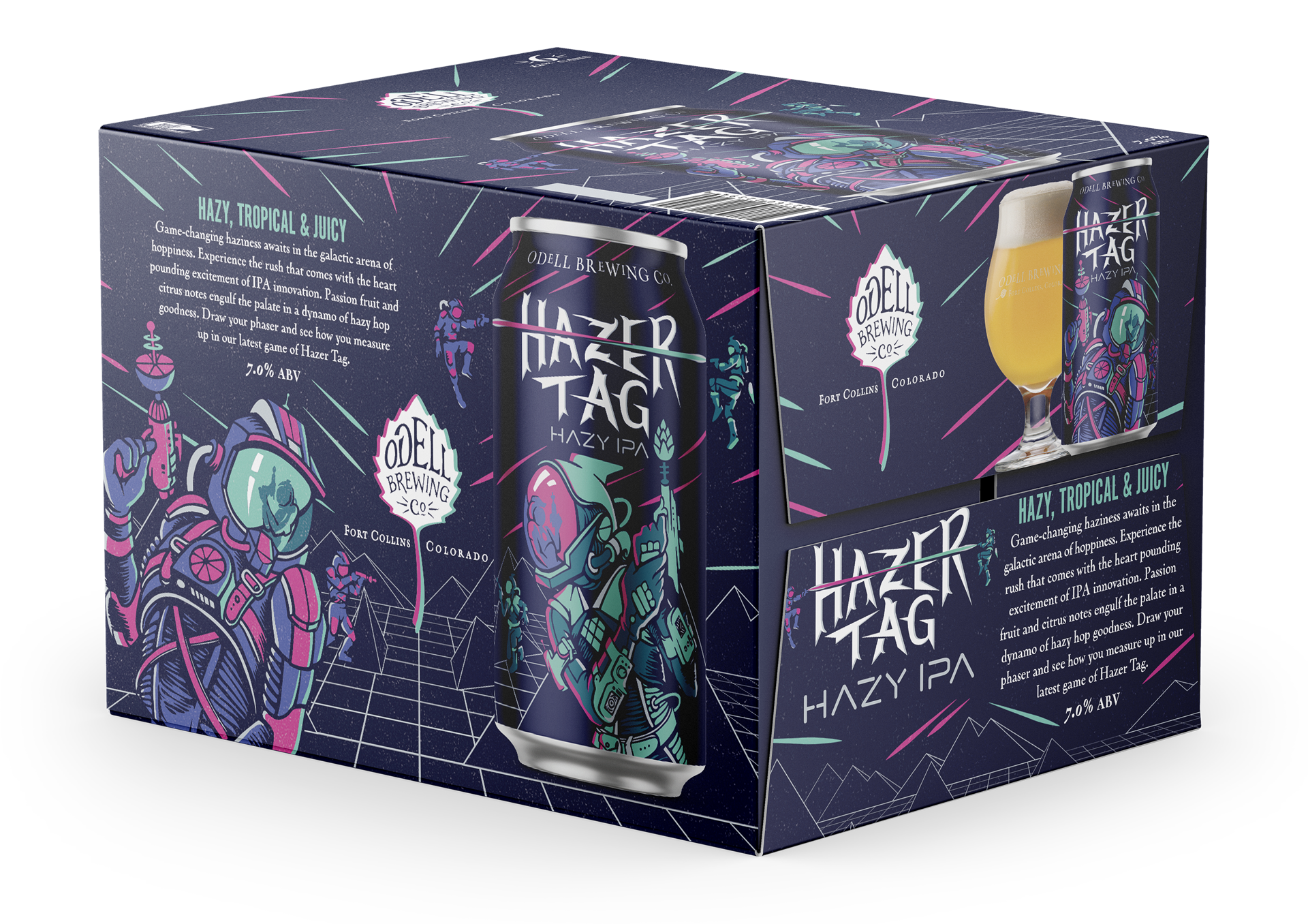 slide 1 of 3, ODELL BREWING CO Odell Brewing Hazer Tag - 6 Pack 12 fl oz. Cans, 72 fl oz