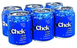 Chek Club Soda - 6 ct; 8 fl oz - 6 ct; 8 fl oz