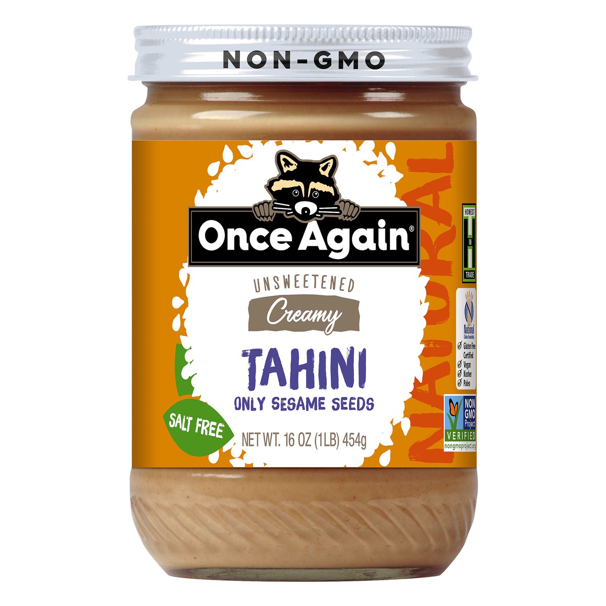 slide 1 of 4, Once Again Nut Butter Natural Tahini, 16 oz