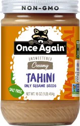 Once Again Natural Creamy Unsweetened Unsweetened Tahini 16 oz