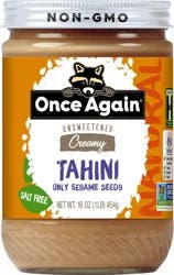 Once Again Natural Creamy Unsweetened Unsweetened Tahini 16 oz