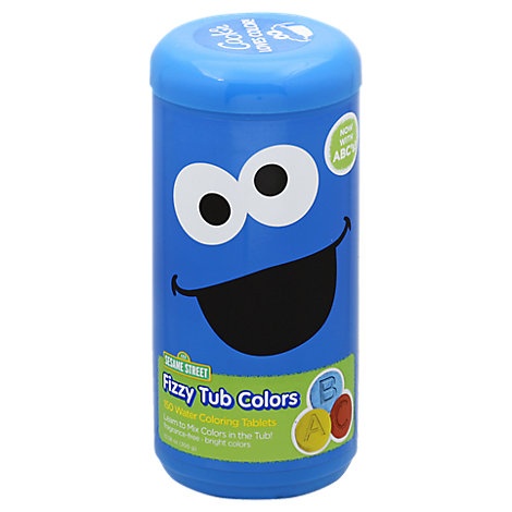 slide 1 of 1, Sesame Street Fizzy Tub Colors, 10.41 oz