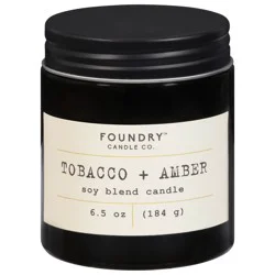 Foundry Candle Co. Foundry Candle Co Tobacco + Amber Soy Wax Candle