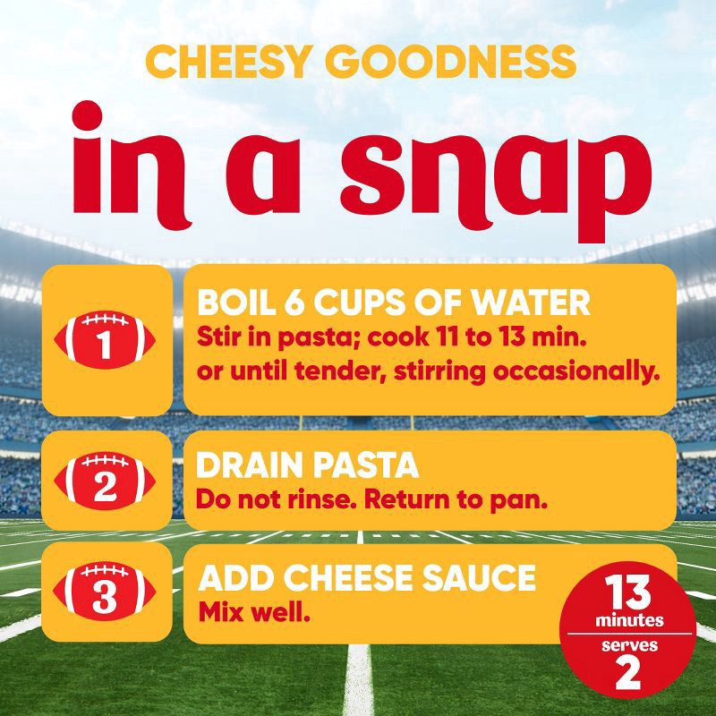 slide 6 of 9, Velveeta Football Shapes & Cheese Mac and Cheese Dinner, 10 oz Box, 10 oz