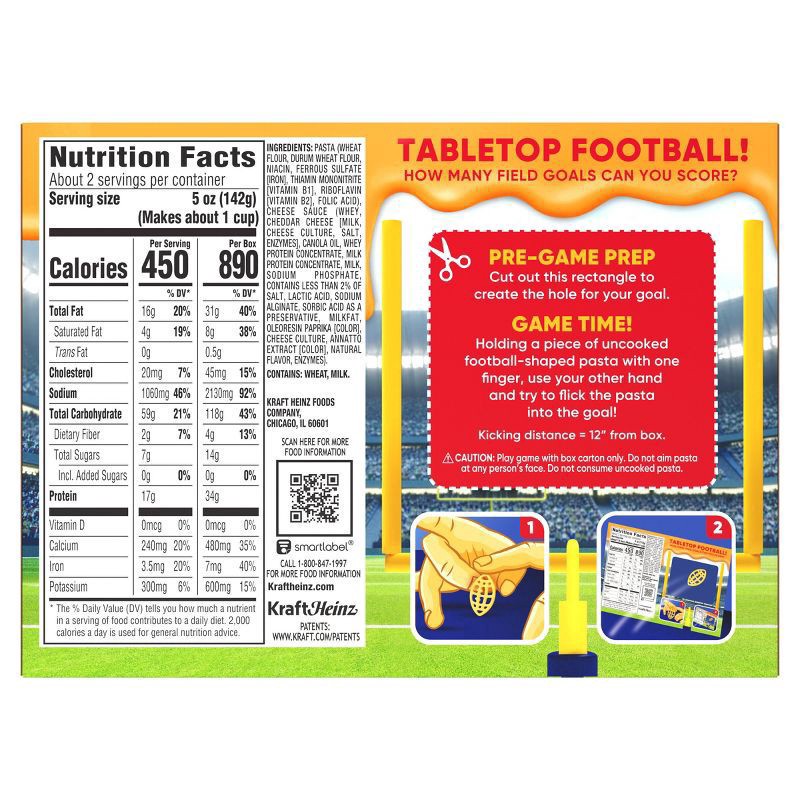 slide 9 of 9, Velveeta Football Shapes & Cheese Mac and Cheese Dinner, 10 oz Box, 10 oz