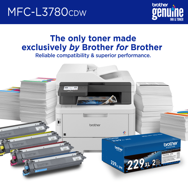slide 9 of 10, Brother® MFC-L3780CDW Wireless Digital Laser Color All-In-One Printer With Refresh EZ Print Eligibility, 1 ct