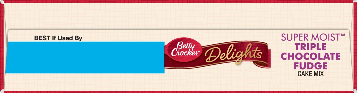 slide 6 of 10, Betty Crocker Triple Chocolate Fudge Cake Mix, 15.25 oz