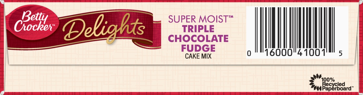 slide 8 of 10, Betty Crocker Triple Chocolate Fudge Cake Mix, 15.25 oz