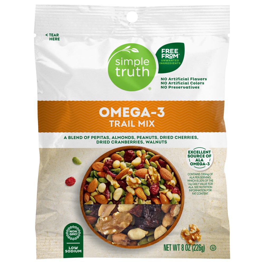 slide 2 of 2, Simple Truth Omega-3 Trail Mix, 8 oz
