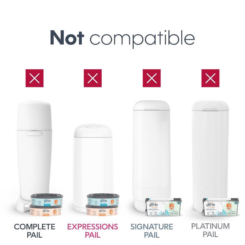 slide 10 of 14, Diaper Genie Up to 810 Diapers Unscented Refill Jumbo 1 ea, 1 ct