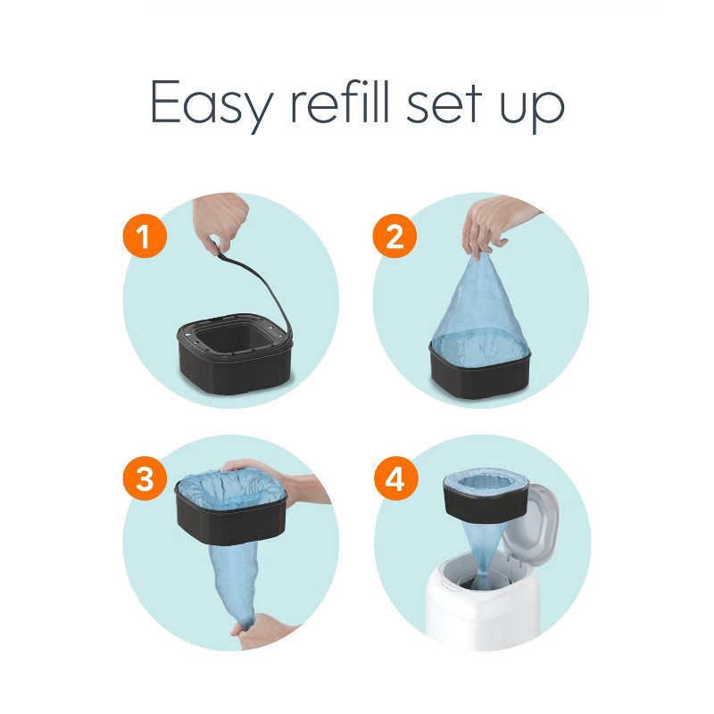 slide 9 of 14, Diaper Genie Up to 810 Diapers Unscented Refill Jumbo 1 ea, 1 ct