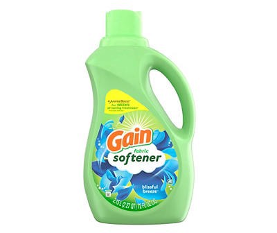 slide 1 of 1, Gain Blissful Breeze Fabric Softener, 72 Oz., 98 Loads, 1 ct