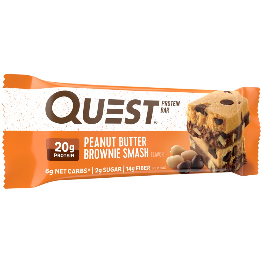 slide 2 of 5, Quest Peanut Butter Brownie Smash Protein Bar, 2.12 oz