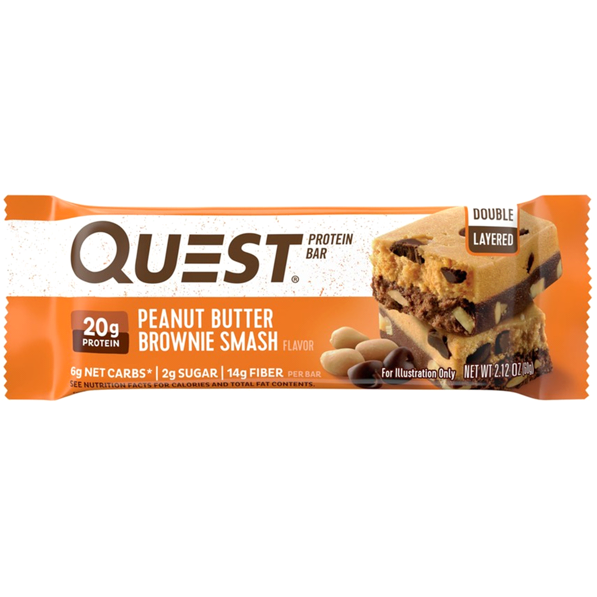 slide 1 of 5, Quest Peanut Butter Brownie Smash Protein Bar, 2.12 oz