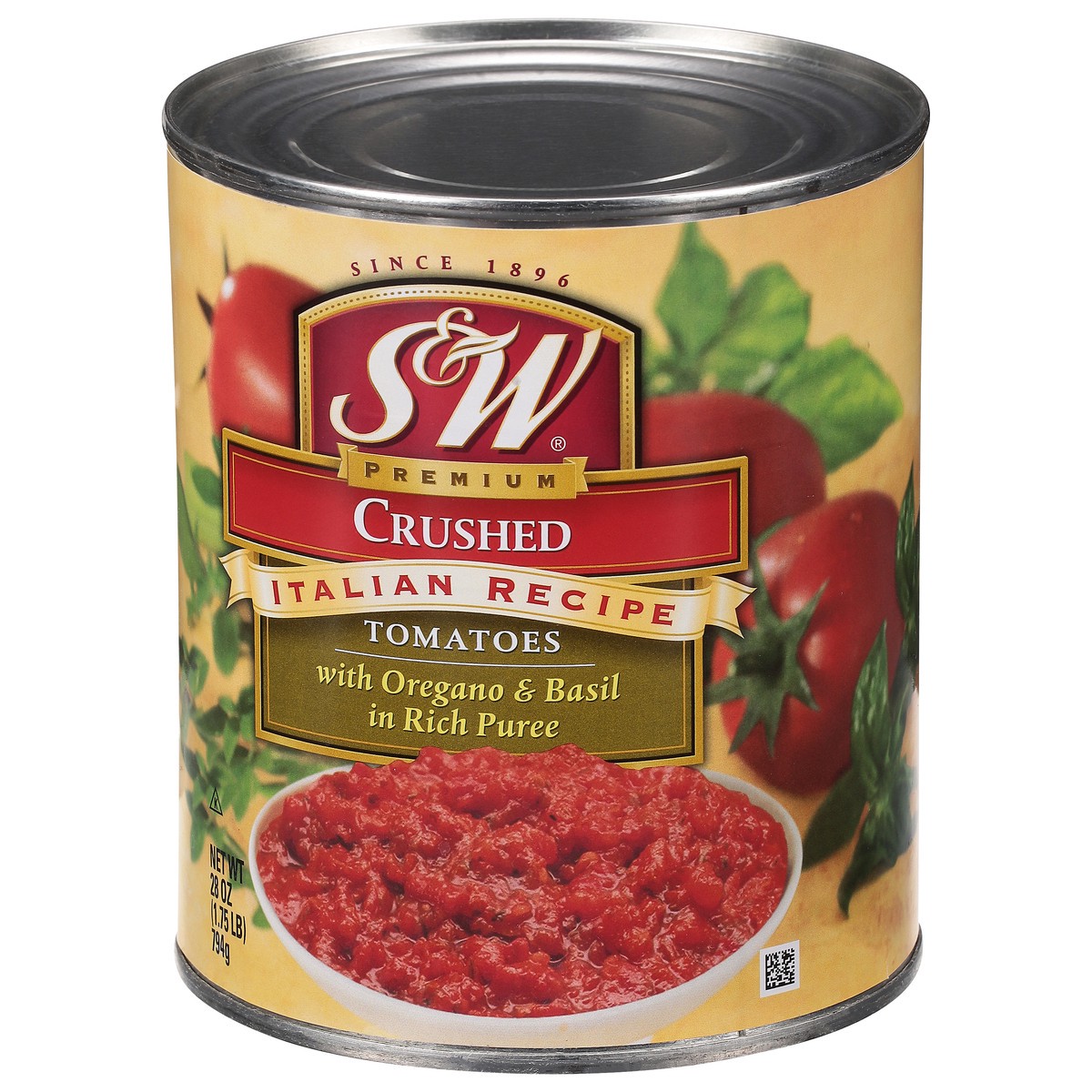 slide 3 of 9, S&W Italian Recipe Crushed Tomatoes with Oregano & Basil in Rich Puree 28 oz, 