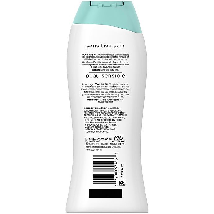 slide 2 of 4, Olay Sensitive Skin Body Wash Unscented, 22 fl oz