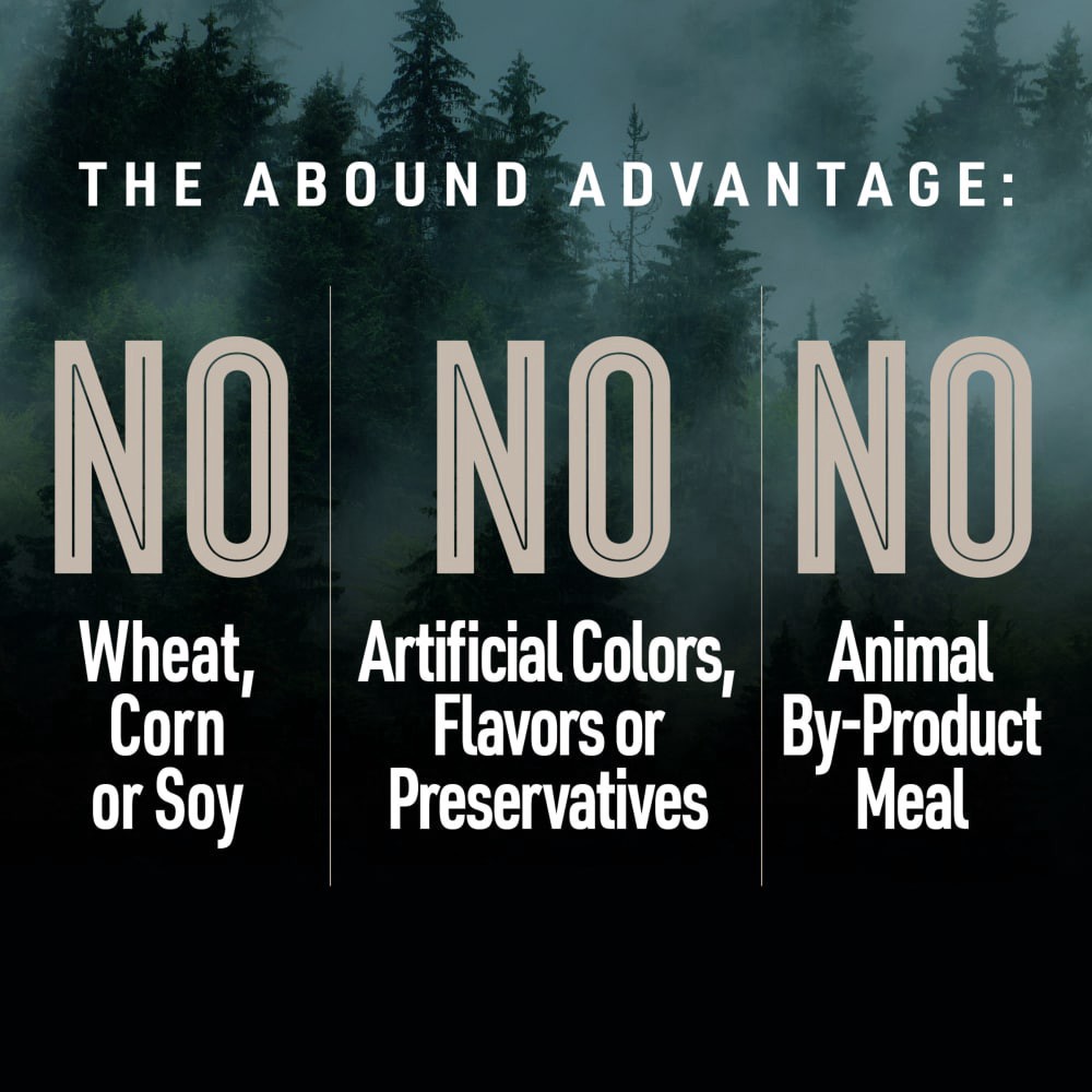 slide 3 of 6, Abound Wild Beginnings With Salmon Whitefish & Trout Dry Dog Food, 4 lb