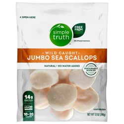 Simple Truth Frozen Wild Caught Jumbo Sea Scallops