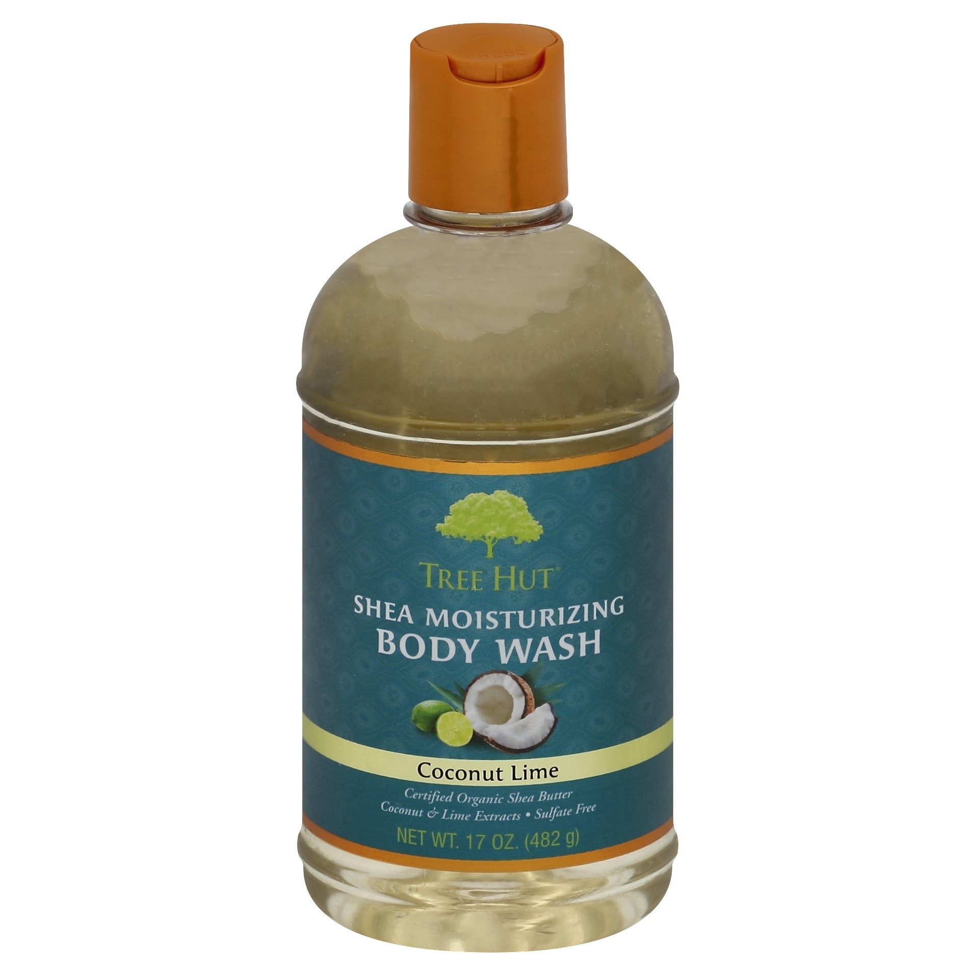 slide 1 of 4, Tree Hut Coconut Lime Shea Moisturizing Body Wash, 17 oz